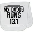 thumbnail image 2 of Inktastic My Daddy Runs Half Marathon Baby Burp Cloth, 2 of 3