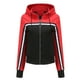 thumbnail image 2 of Chaqueta para mujer Abrigo impermeable de manga larga Cordón con capucha Outwear Chaquetas de retazos Fridja  po5240, 2 of 9
