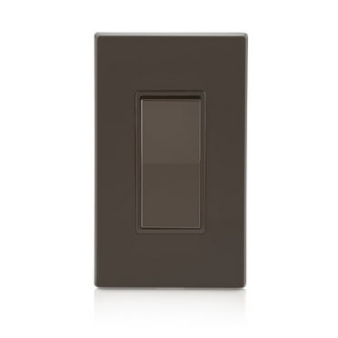 Leviton Decora 15 Amp Single-Pole AC Quiet Switch, Brown