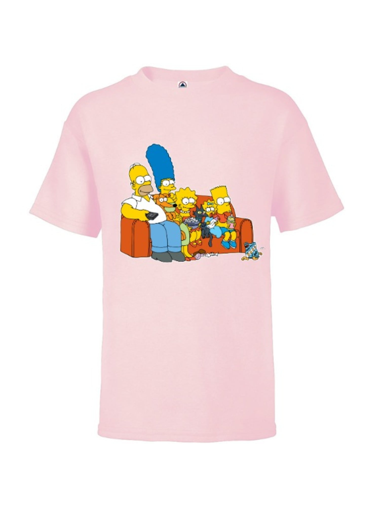 The Simpsons Homer Marge Maggie Bart Lisa Simpson Couch - Short Sleeve ...