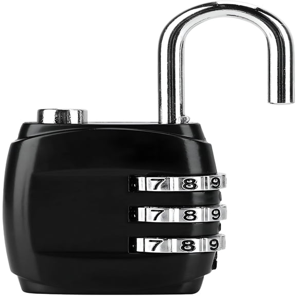 TALENO Combination Lock,Locker Lock,Zinc Alloy 3 Digit Combination Padlock for School Locker Travel Luggage Suitcase Drawer (Black)