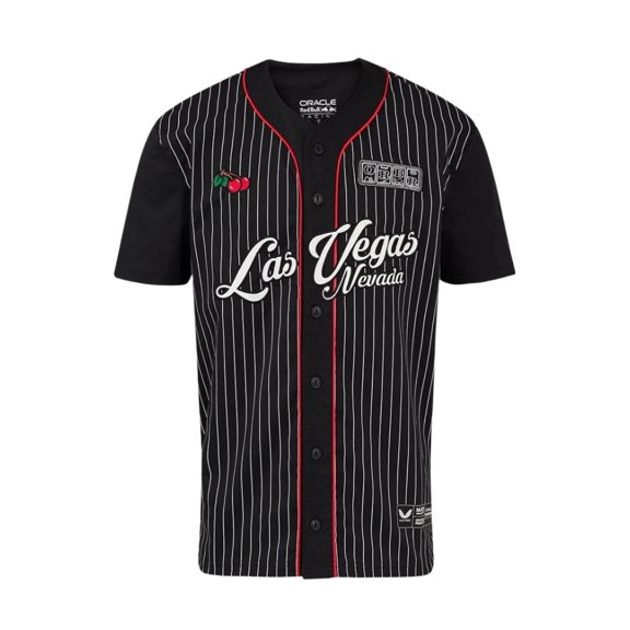 Red Bull Racing F1 Special Edition Las Vegas GP Baseball Jersey - Black