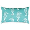Majestic Home Goods Sea Horse Indoor Outdoor Small Decorative Throw Pillow