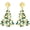Christmas Tree-Green, variant on Christmas Tree Sparkling Crystal Earrings for Women The perfect Christmas party gift for Mom, your girlfriend, or your bestie
