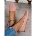 thumbnail image 3 of Women’s Slip-On Loafers Flats, Soft Leather Comfort Walking Shoes, Lightweight Non-Slip Driving Moccasins, 3 of 7
