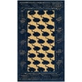 thumbnail image 2 of SAFAVIEH Newport Marlyne Geometric Borders Cotton Area Rug, Beige/Blue, 3'9" x 5'9", 2 of 3