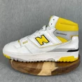 thumbnail image 4 of New Balance 650R Shoes Mens Size 9 White Sneakers High Top Honeycomb Yellow, 4 of 6