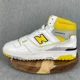 thumbnail image 4 of New Balance 650R Shoes Mens Size 9 White Sneakers High Top Honeycomb Yellow, 4 of 6