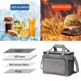 thumbnail image 1 of Bolsas de aluminio para alimentos de 15L bolsa térmica aislante para Likrtyny café resistente al agua a prueba de fugas portador de aislamiento cuadrado Bento para comida, 1 of 6