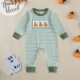 thumbnail image 2 of qiiinnHk Baby Halloween Outfit Boy Girl Cute Pumpkin Romper Pumpkin Bodysuit Jumpsuit Fall Outfit 0-3 Months,AG, 2 of 5