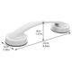 thumbnail image 2 of IDEANATEGRATE Durable White Non-Skid Bathroom Grab Bar for Seniors Wall Mounted Support, 2 of 7