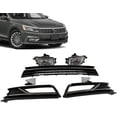 thumbnail image 2 of 7PCS Replacement For Volkswagen 2016 2017 2018 2019 VW Passat Front Bumper Grill Lower Grille, Fog Lamps & Fog Light Covers, Fog Lamps Bezel/Trim Reflector, 2 of 9
