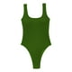 thumbnail image 5 of Traje de baño con control de abdomen, espalda baja, tanga, para mujer Verdoso, 5 of 7