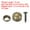 Bronze, variant on Uxcell Brass Decorative Screws with Caps - Self Tapping Decorative Cover for Furniture and Wall Hangings Silver 9mm
