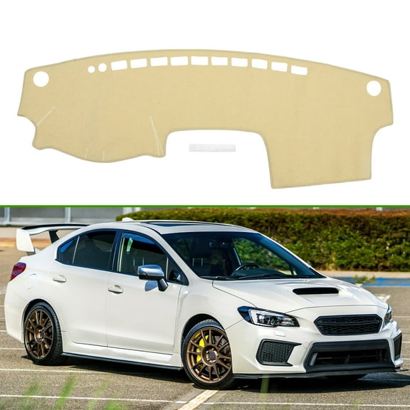 Unique Bargains Dash Cover for Toyota Camry 2002-2006 Non-Slip Center Console Dash Cover Mat Polyester Silicone Beige
