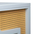 thumbnail image 6 of TOV Furniture Suzie Pastel Blue & Rattan Desk, 6 of 11