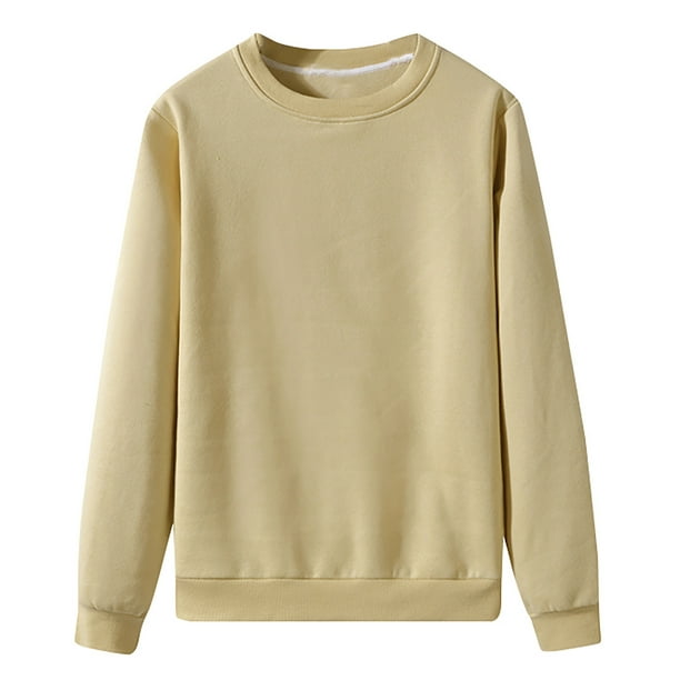 Sudadera de manga larga con cuello redondo para hombre Sudadera