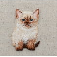 thumbnail image 5 of Tan Kitty Cat, Siamese Kitten, Pets, Animals, Embroidered, Iron On Patch, 5 of 6