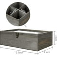 thumbnail image 2 of MyGift Wood Compartment Tea Box Organizer, 8 Compartments, 2 of 7