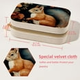 thumbnail image 5 of Squirrel Velvet Portable Necklace Organizer Box with Removable Compartment – Decorative Gift and Necklace Holder, 5 of 7