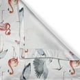 thumbnail image 6 of Ambesonne Flamingo Grommet Curtain, Heron Birds Watercolor, 50" x 54", Grey Vermilion White, 6 of 6
