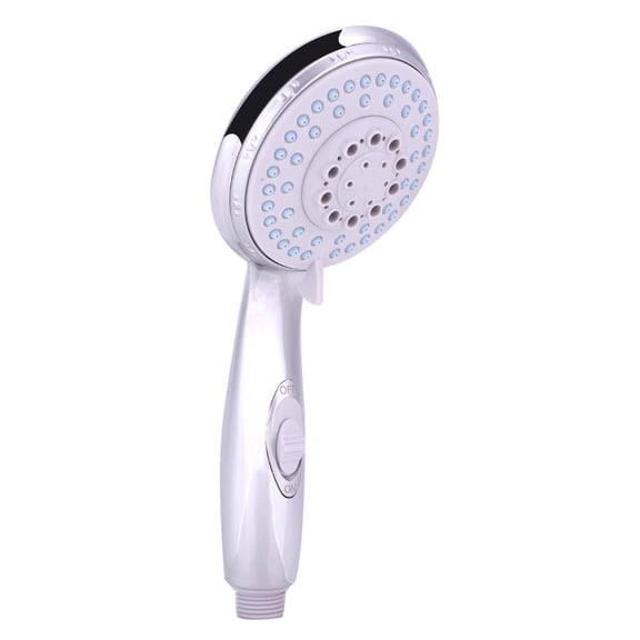 Xirurus Compact ABS Handheld Shower Head – 5 Spray Modes, On/Off Switch, Water‑Saving Design
