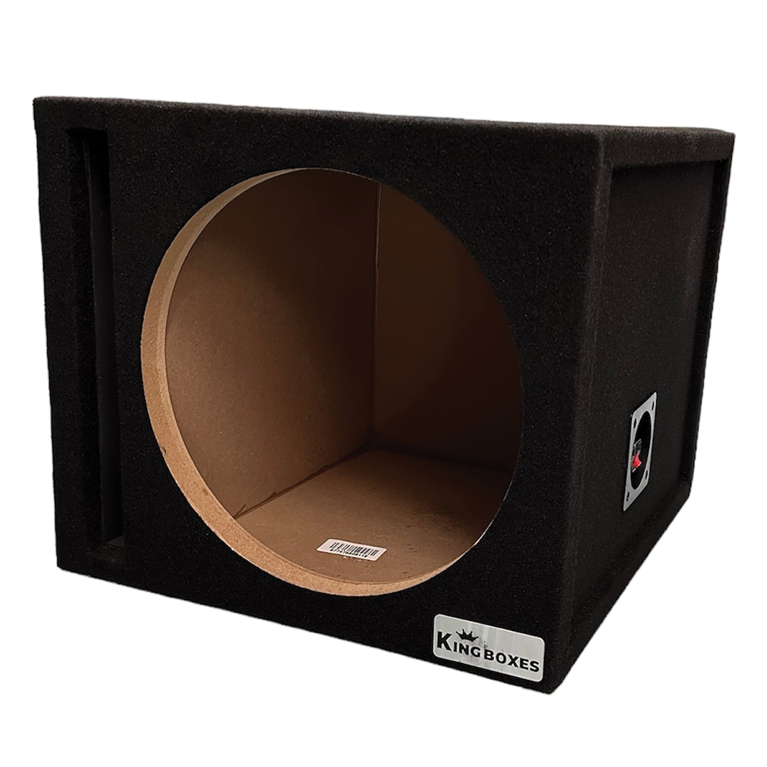 King Boxes S12V 12 In. Single Speaker Ported Black Carpeted Enclosure S12V