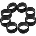 thumbnail image 3 of KAKOWELY 8pcs Tennis Racket Rings Tennis Racket Silicone Grips Badminton Tennis Replaceable Overgrip Protectors,1.06"X1.06"X0.59", 3 of 4
