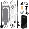 thumbnail image 1 of 10'6" Inflatable Stand Up Paddle Board for Adults, Non-Slip EVA, Camera Mount, Grey, 1 of 8