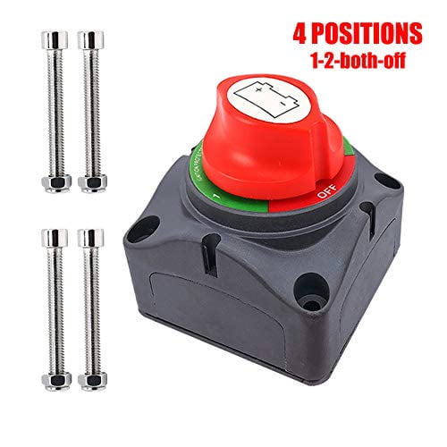 Ampper 1-2-Both-Off Battery Disconnect Switch, 12-48 V