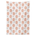 thumbnail image 3 of Ambesonne Botanical Tablecloth Rectangular Table Cover, Pastel Floral Spring, 52"x70", Peach Sage Green, 3 of 4