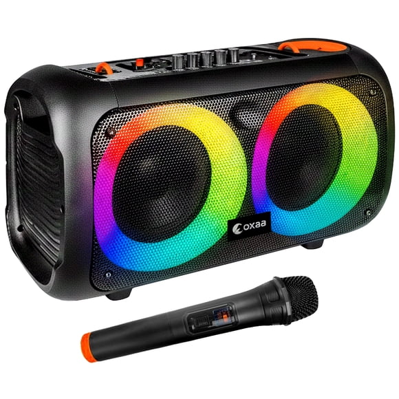 OXAA ThunderOX Wireless Bluetooth RGB Speaker – 40W Boombox with Deep Bass, 6.5" Drivers & 3" Tweeter