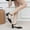 Black, variant on rappy Heel Sandals Square Open Toe Two rap Chunky High Heeled Sandals with Buckle Ankle rap Tie for Women Party Wedding Dress