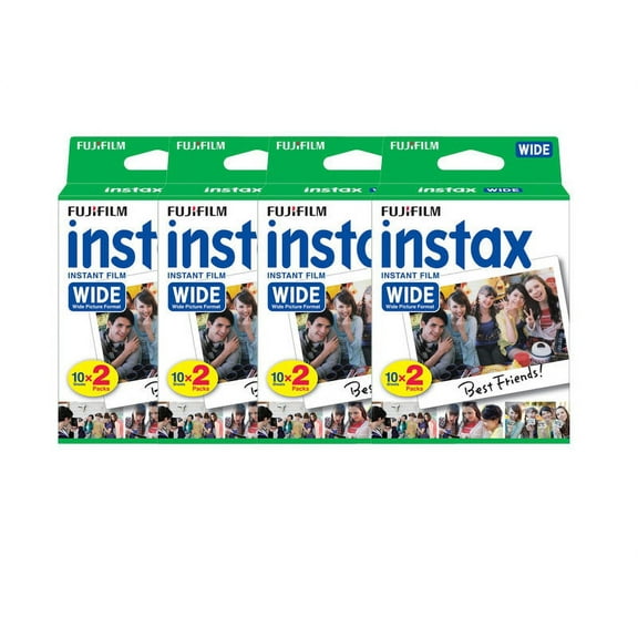 80 Prints Fuji Fujifilm Instant Wide Film for Instax 200, 210, 300 Camera