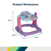 Safety 1st Ready, Set, Walk! DX Developmental Baby Walker with Wheels, Lavender Buzz