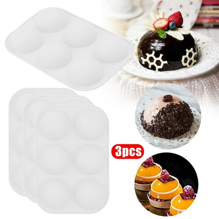 

Yeleire Medium Semi Sphere Silicone Mold Baking Mold for Making Chocolate Cake Jelly Dome M^ousse