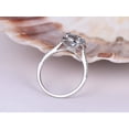 thumbnail image 4 of 7mm Natural Aquamarine Engagement Ring Round Cut Aquamarine 925 sterling Silver Ring Gift for Love, 4 of 5