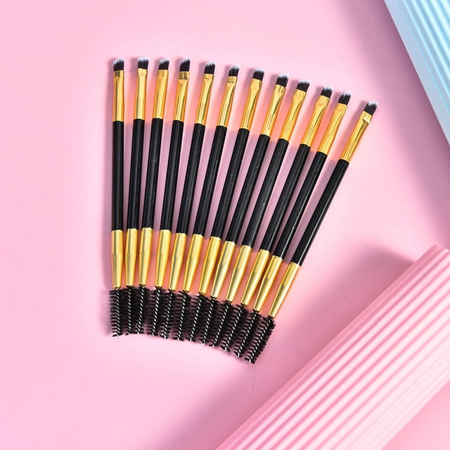 unbranded 12Ud Peine Y Cepillo De Dorado Con Material Premium Para Maquillaje