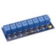 thumbnail image 1 of Relé Módulo 8 Canales 5V Bajo Nivel Disparador Módulo Azul Relé Módulo Placa para DSP Unique Bargains relés electromecánicos, 1 of 5