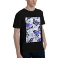 thumbnail image 2 of Bingfone Butterflies Men'S Loose Fit Short-Sleeve Pocket T-Shirt, 2 of 7