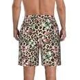 thumbnail image 3 of Kdxio Leopard Dots Pattern Mens Casual Shorts - Drawstring Summer Beach Sports Shorts for Men, 3 of 9