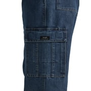 Wrangler Men's and Big Men's Relaxed Fit Wide Leg Cargo Jean