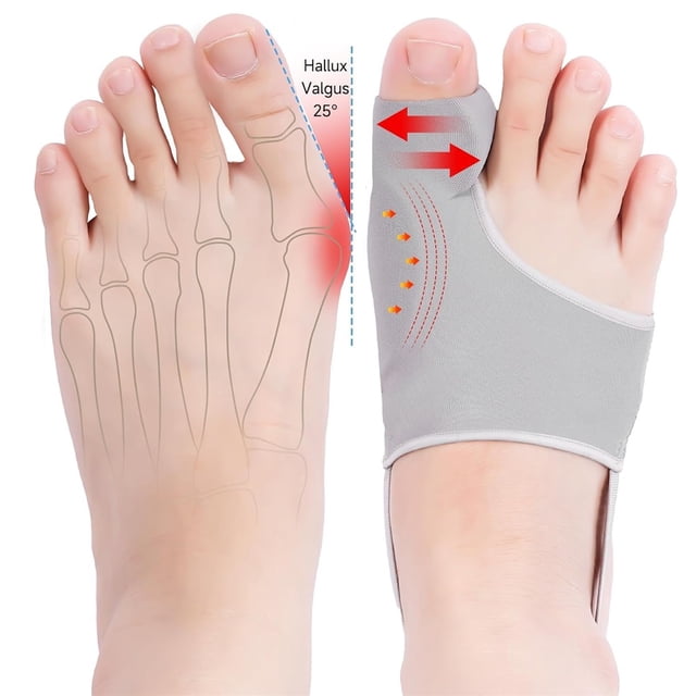 HeeHom Bunion Corrector Splint - Ergonomic Big Toe Support Brace with Elastic Band for Pain Management, Swelling Reduction & Natural Alignment