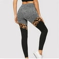 thumbnail image 5 of Leggings for Women Tummy Control Elastic Leopard High Waist Pattern Sports Yoga Pants,Multicolor,L, 5 of 7