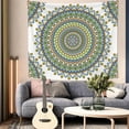 thumbnail image 5 of DaShan Green Mandala Tapestry Wall Hanging,Indian Hippie Wall Decor for Bedroom Living Room Dorm,80"Wx60"L, 5 of 6