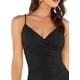 thumbnail image 3 of Vestido de mujer sexy con cuello en V asimétrico con pliegues laterales Zhivalor WRMH-218-94, 3 of 5