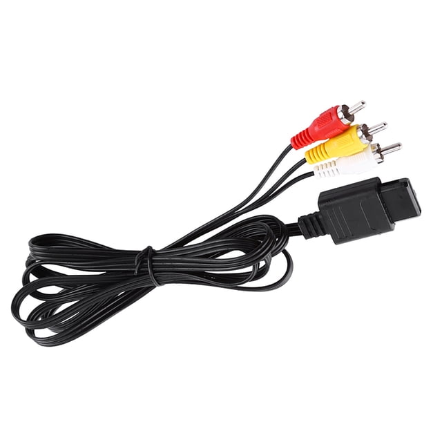 High - quality AV Composite Cable for N64 - Ultra Thick Jacket, Easy Installation, Compatible for N64 - 1.8m