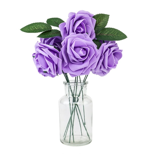 50pcs PE Foam Rose Artificial Flowers Hotel Wedding Office Garden