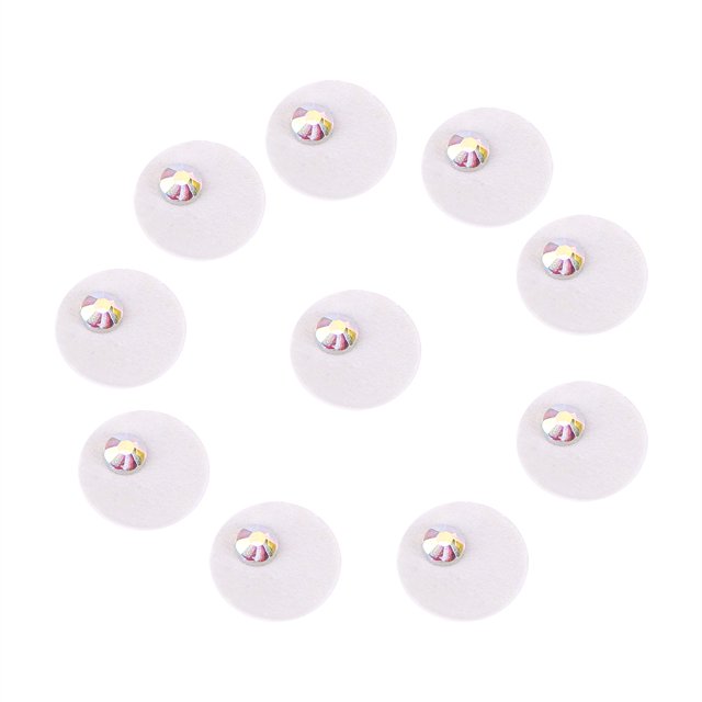 Peahefy 10pcs/box Clear Dental Tooth Nail Decoration Crystal Gem Rhinestone , Crystal Tooth Decoration,Tooth Decoration