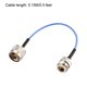 thumbnail image 4 of N Macho a N Hembra Mamparo RG405 RF Coaxial Cable 0.15M / 0.5Pies 2Uds Unique Bargains cables de audio coaxiales digitales, 4 of 4